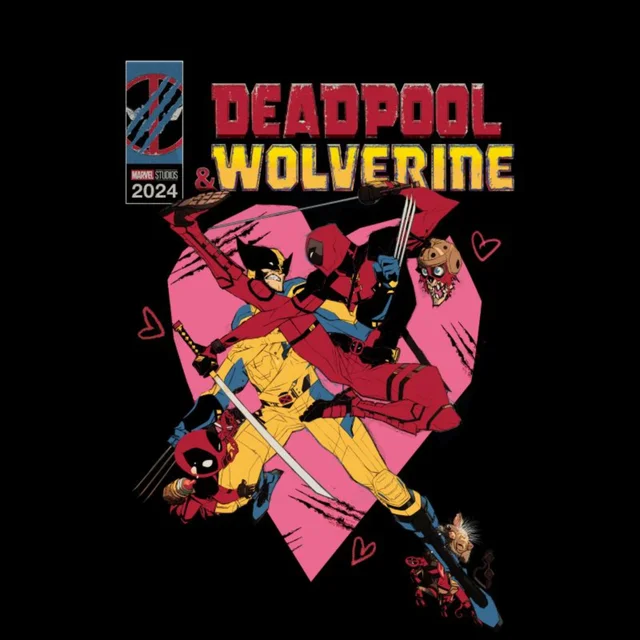 Marvel Deadpool True Love Unisex T-Shirt - Black
