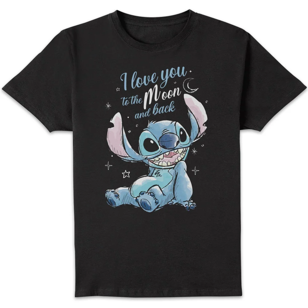 Disney I Love You To The Moon And Back Unisex T-Shirt - Black - S Bild 1
