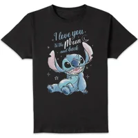 Disney I Love You To The Moon And Back Unisex T-Shirt - Black - undefined undefined