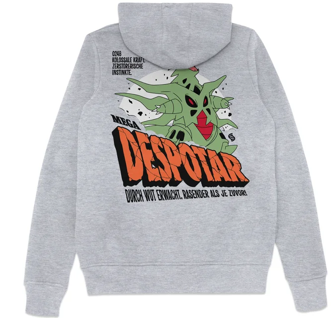 Pokémon Mega Despotar Kapuzenpullover - Grau