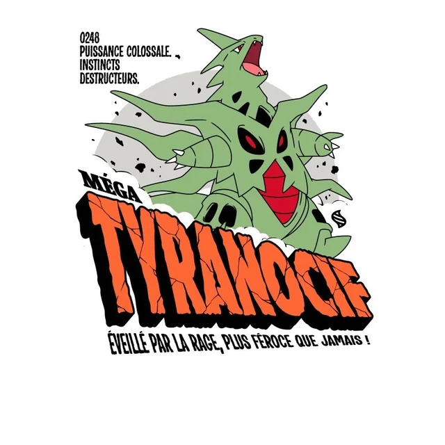 Pokémon Mega Tyranocif Unisexe T-Shirt - Blanc