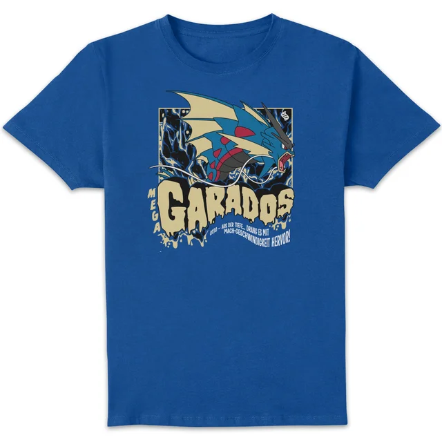 Pokémon Mega Garados Unisex T-Shirt - Blau