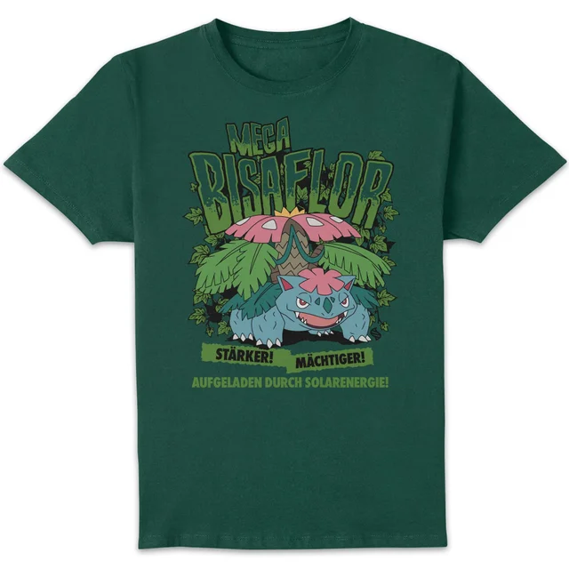 Pokémon Mega Bisaflor Unisex T-Shirt - Grün