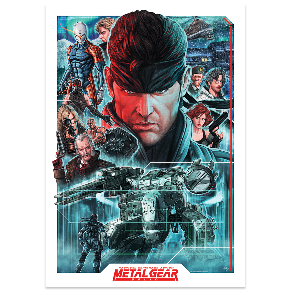 Metal Gear Solid Montage Art Print Bild 1