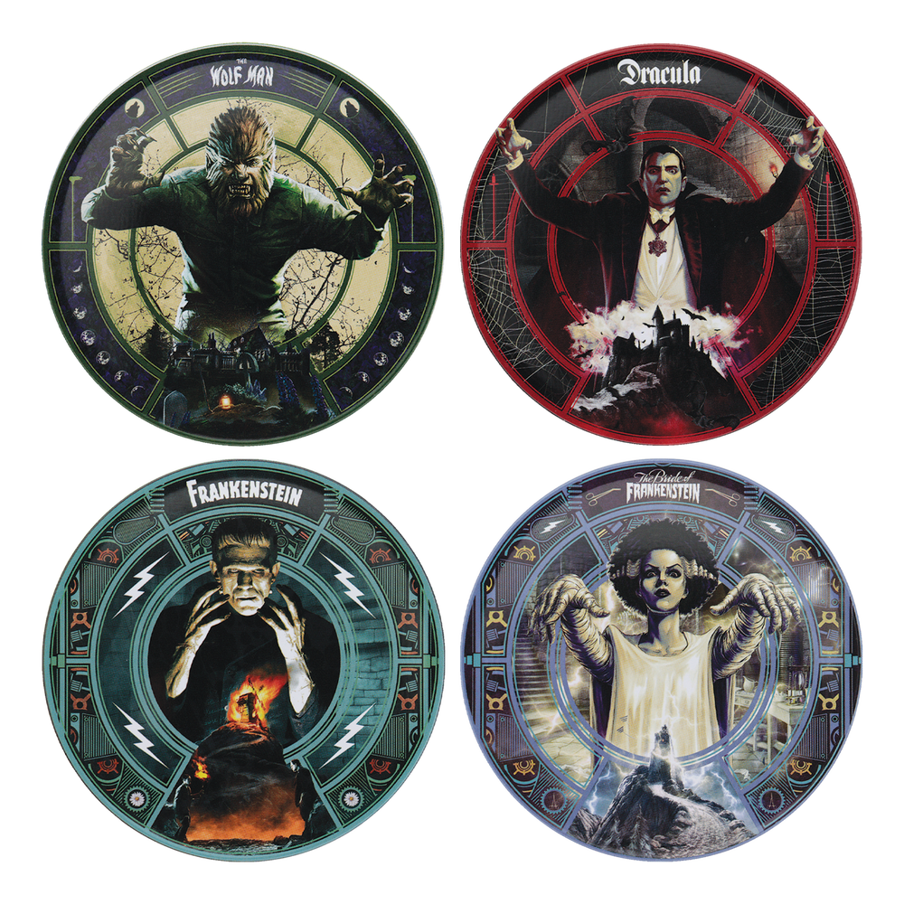 Universal Monsters Set of Four Printed Coasters Bild 1