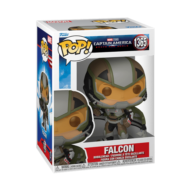 Captain America Black and White Falcon Funko Pop! Marvel Comics Vinyl Figure Bild 1