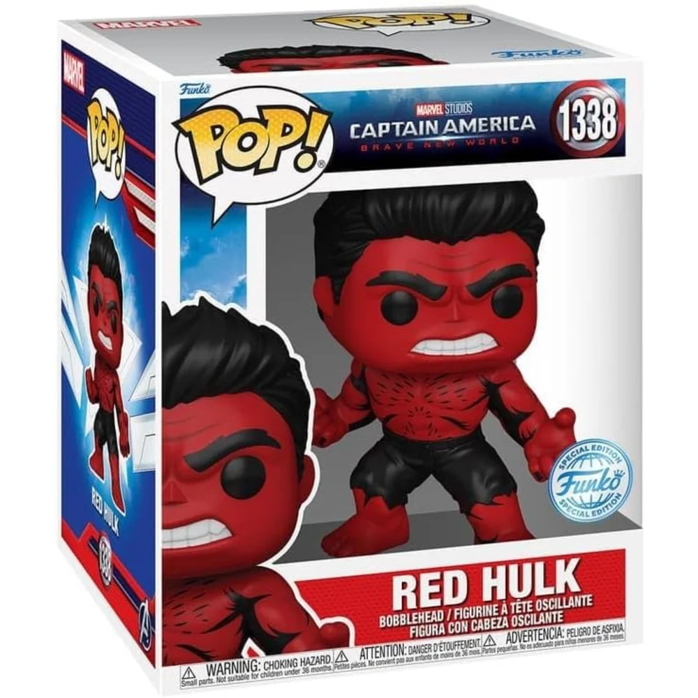 Marvel Captain America Black and White Red Hulk Funko Pop! Vinyl Figure (Retro) Bild 1