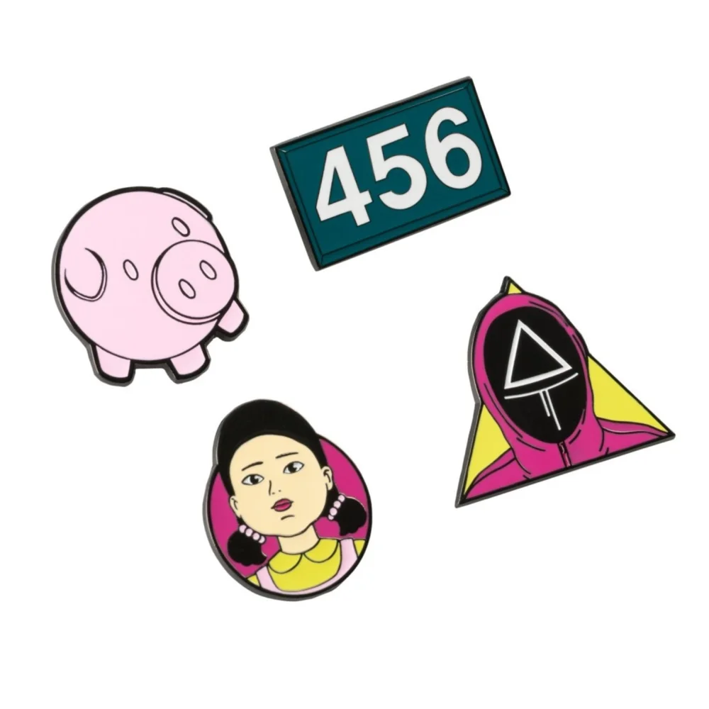 Squid Game 4 Pin Set Bild 1