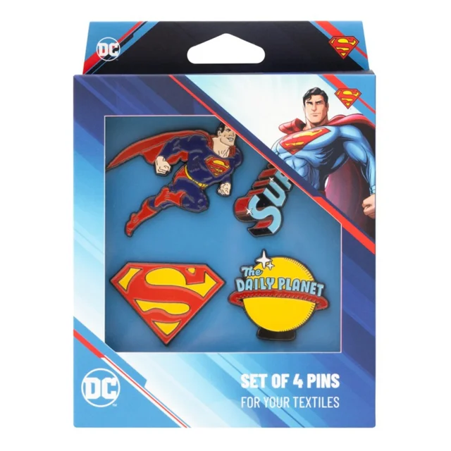 DC Comics Superman 4 Pin Set