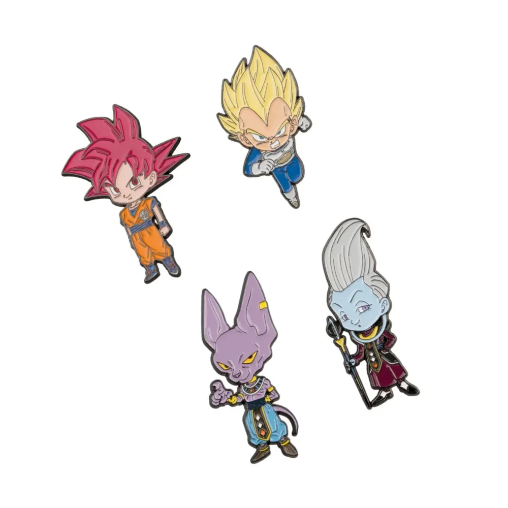 Dragon Ball Super Saga Battle Of Gods 4 Pins Set Bild 1