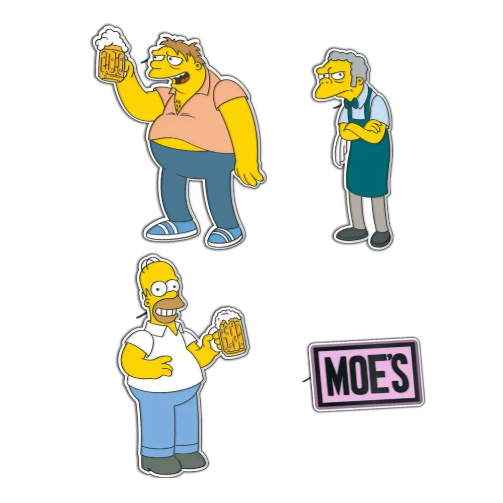 The Simpsons Moe's Tavern 4 Pins Set Bild 1