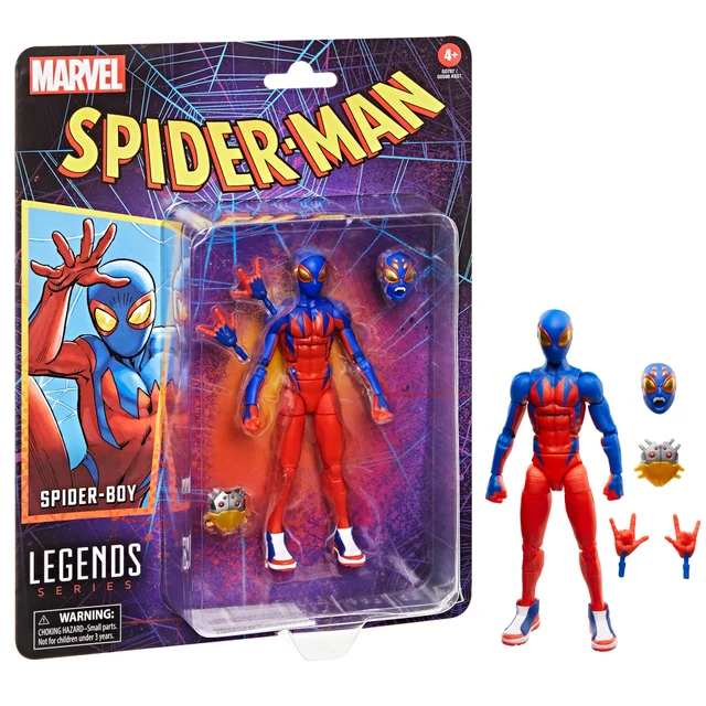 Marvel Legends Series Spider-Boy, Retro Comics Action Figure