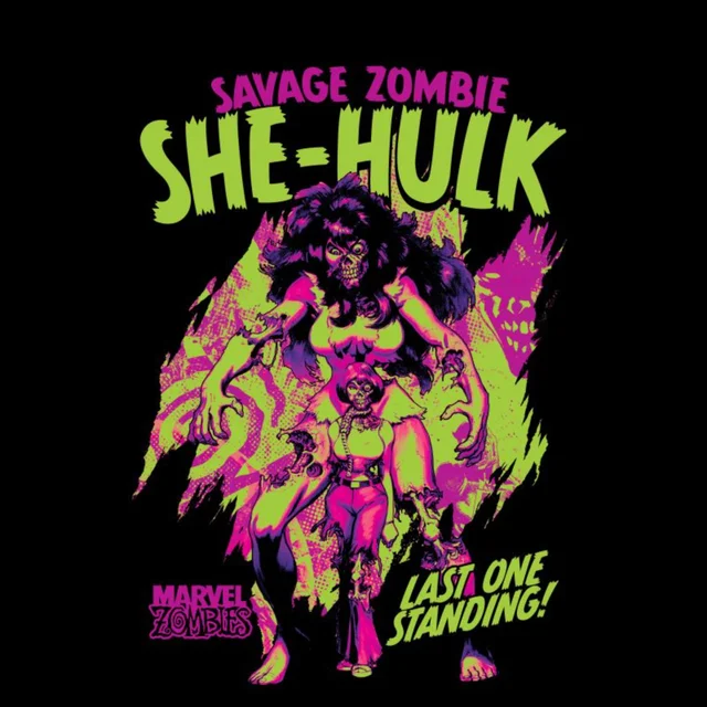 Marvel Zombies Savage Zombie She-Hulk Unisex T-Shirt - Black