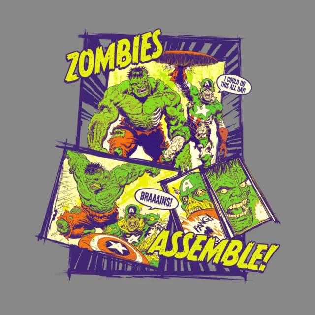 Marvel Zombies Zombies Assemble! Unisex T-Shirt - Grey