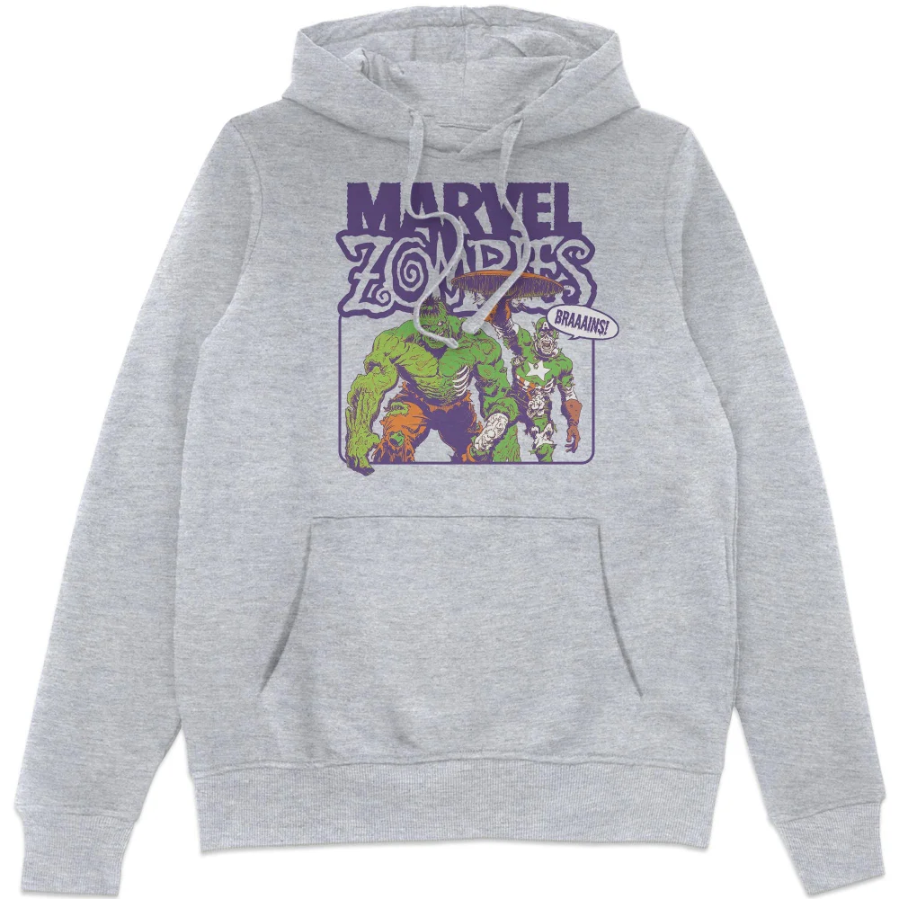 Marvel Zombies BRAAAINS! Hoodie - Grey - S Bild 1
