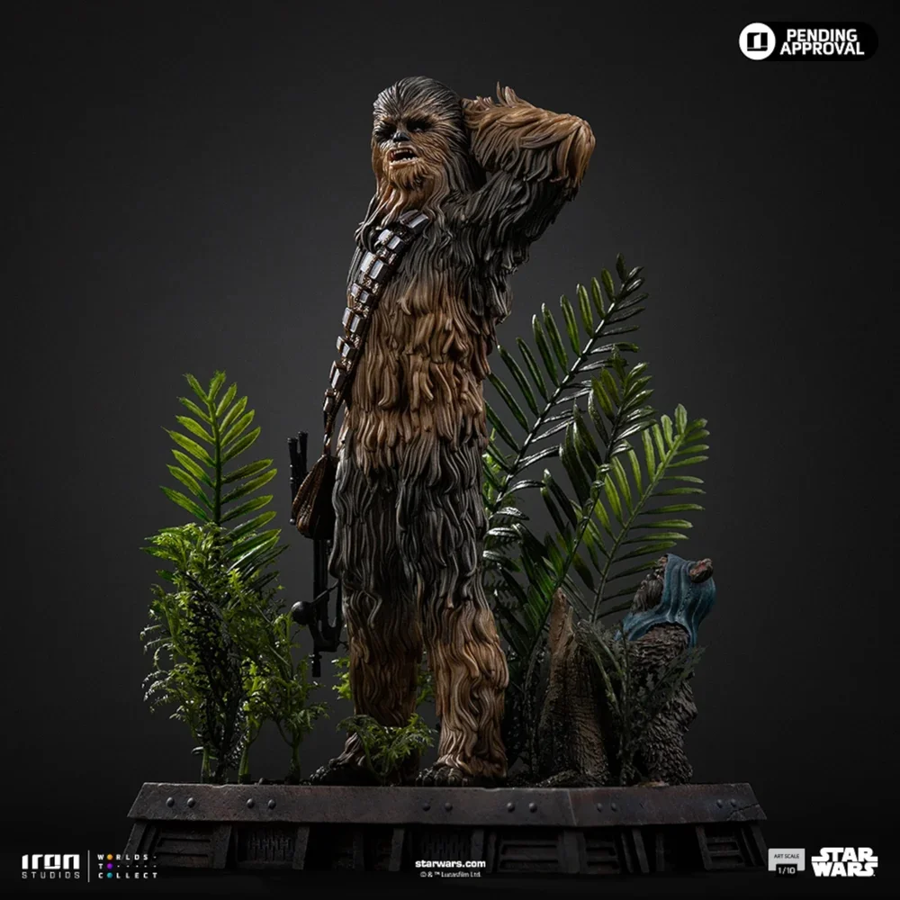 Iron Studios Chewbacca and Tokkat Art Scale 1/10 Statue Bild 1