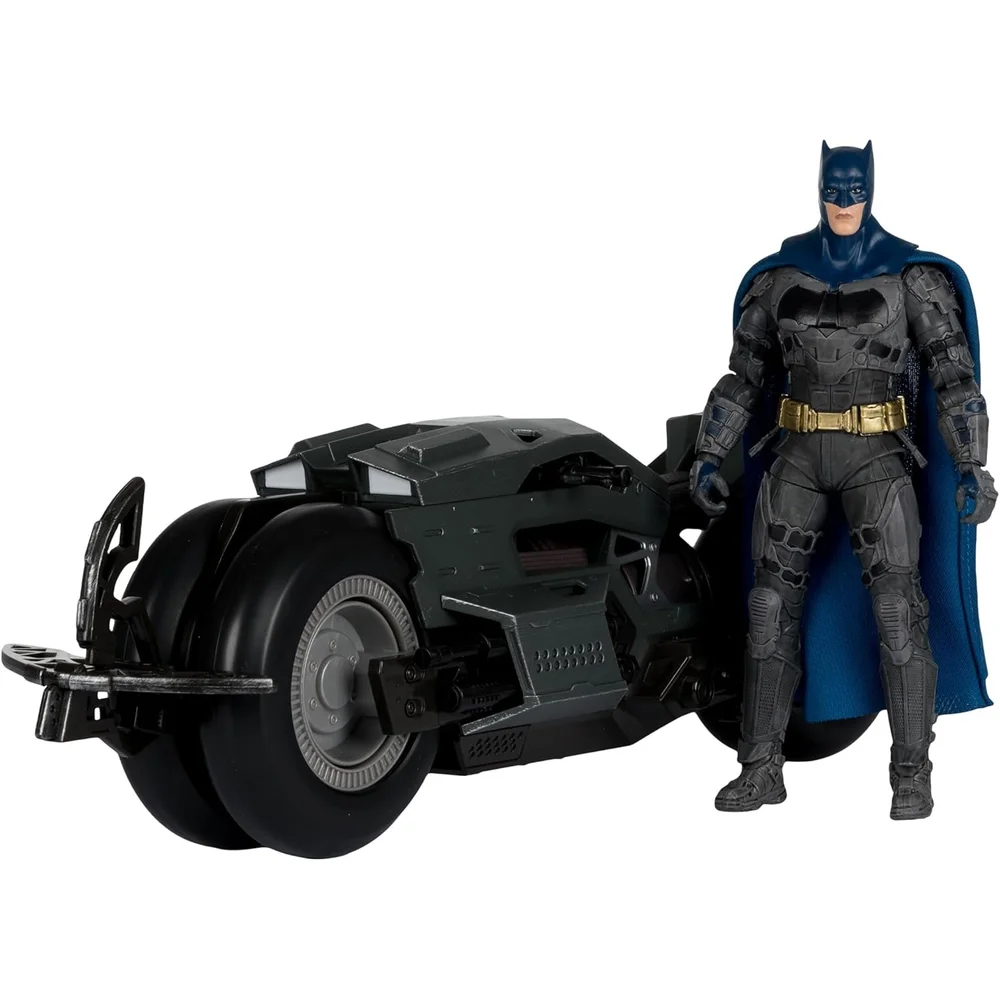 McFarlane Toys DC Multiverse Vehicles Batcycle With Batman (Flash Movie) Bild 1