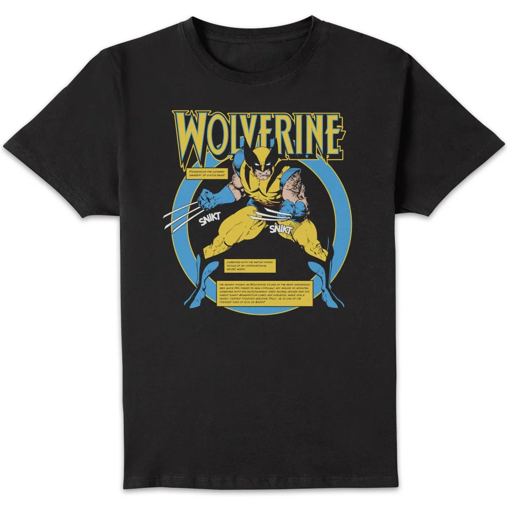 Marvel Wolverine Bio Unisex T-Shirt - Black - XS Bild 1