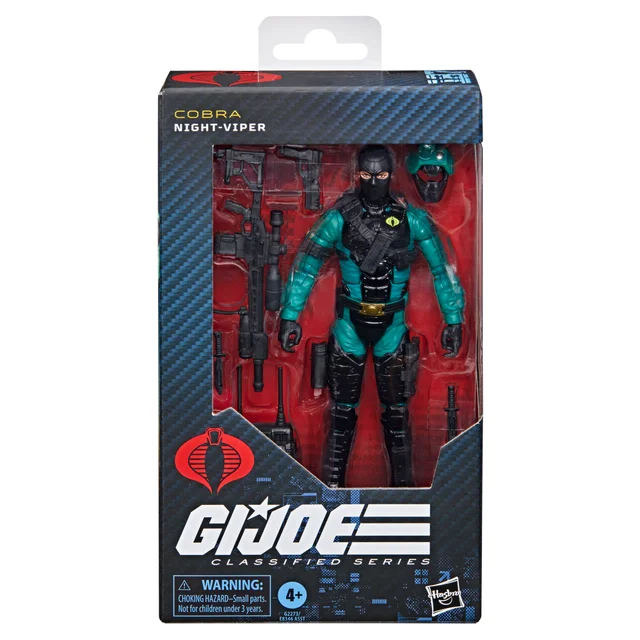 Hasbro G.I. Joe Classified Series 187, Night-Viper, 6” Action Figure