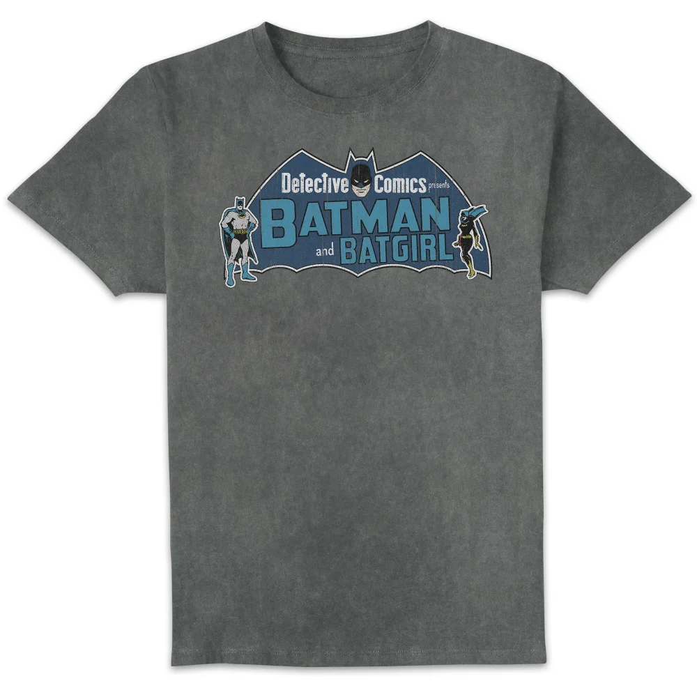 Detective Comics Presents Batman Unisex T-Shirt - Black Acid Wash - L Bild 1