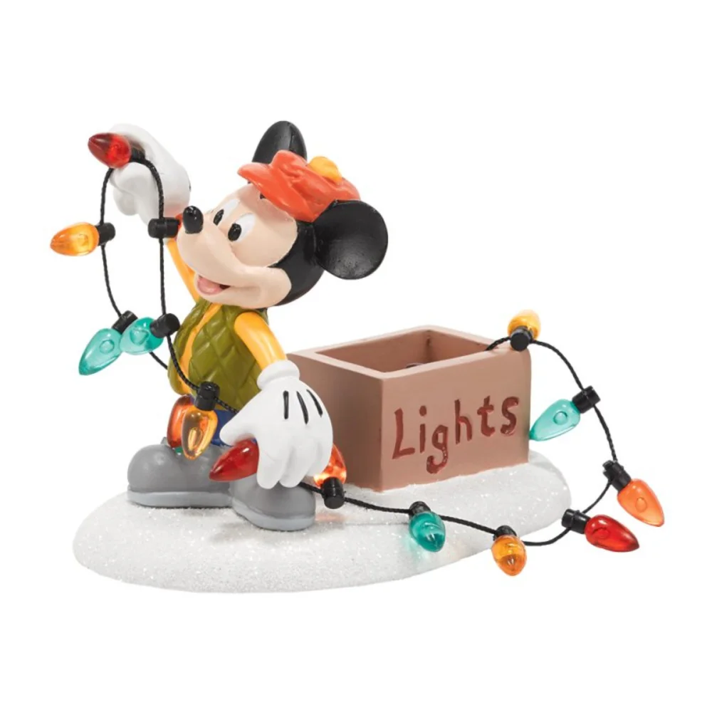 Enesco Mickey Lights Up Christmas Disney Village by D56 Figurine Bild 1