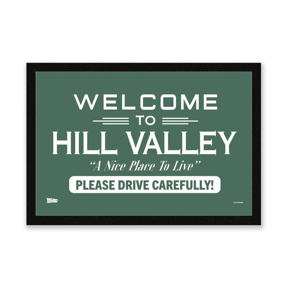 Back To The Future Welcome To Hill Valley Entrance Mat Bild 1