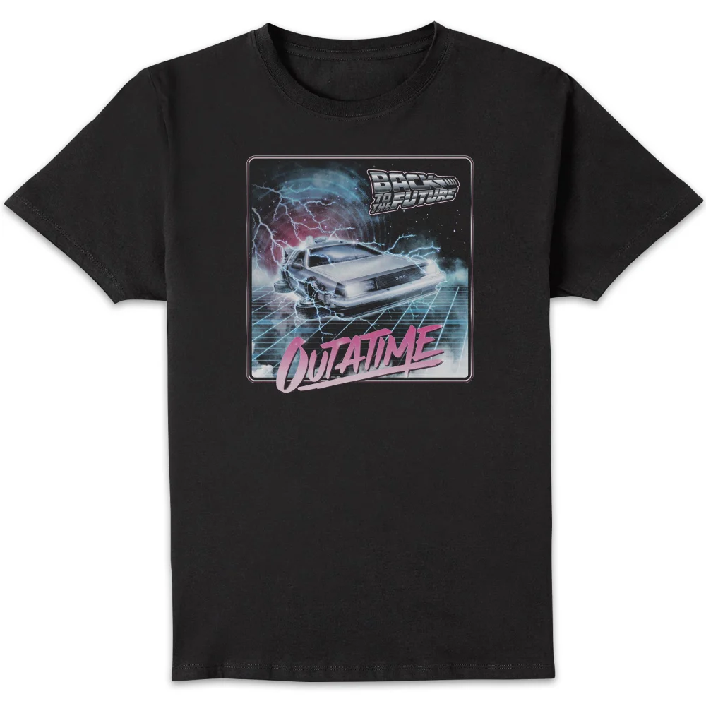 Back To The Future Outatime Synth Unisex T-Shirt - Black - S Bild 1