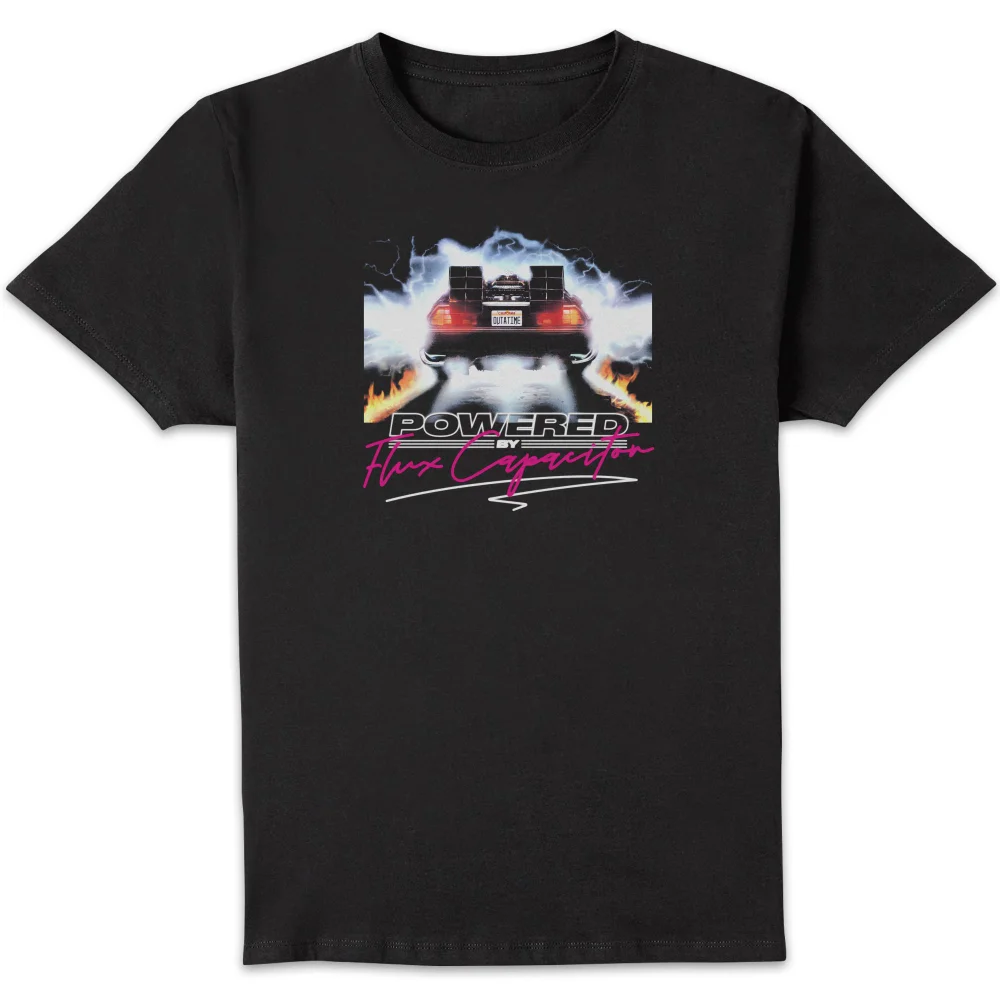 Back To The Future Powered Unisex T-Shirt - Black - S Bild 1
