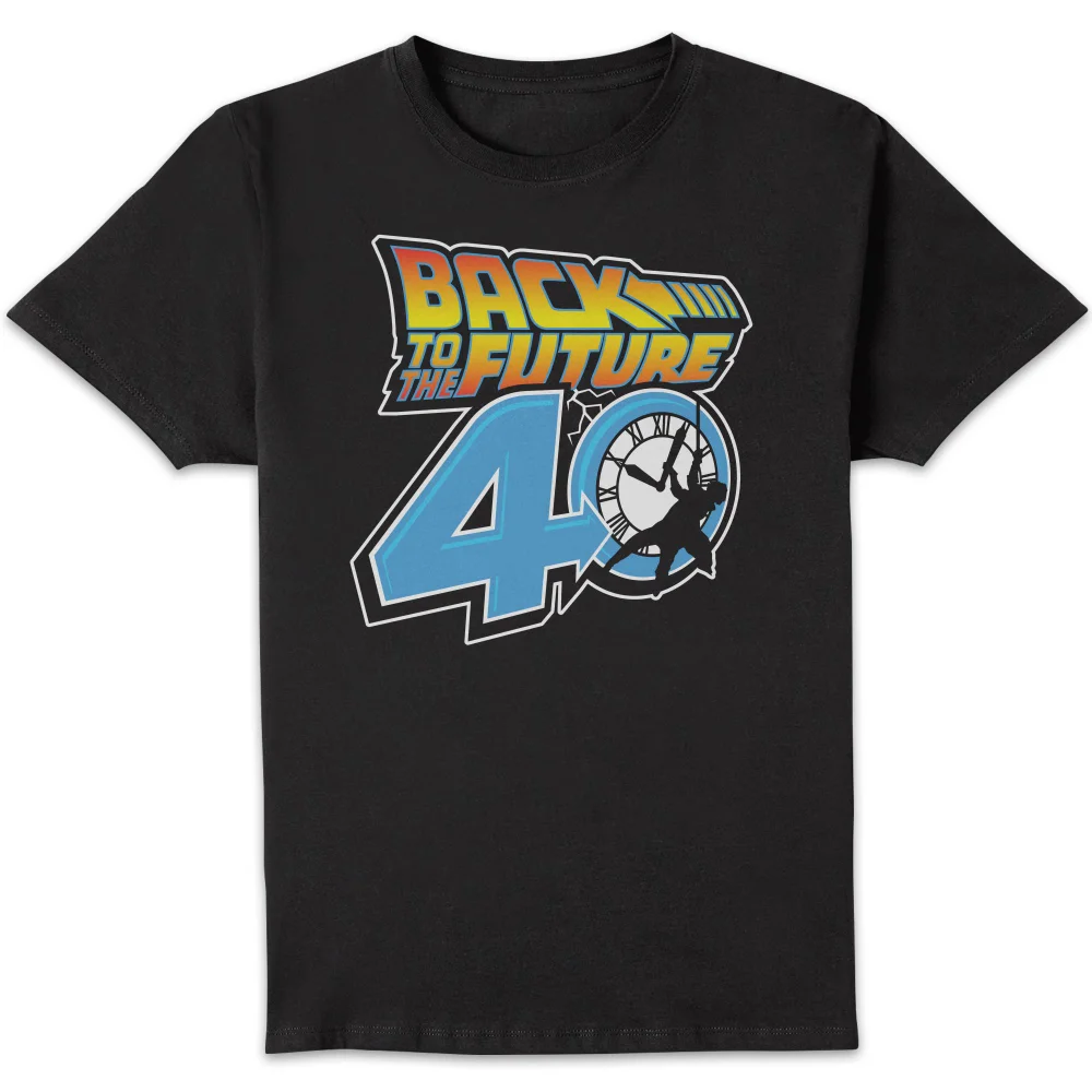 Back To The Future 40th Anniversary Unisex T-Shirt - Black - S Bild 1