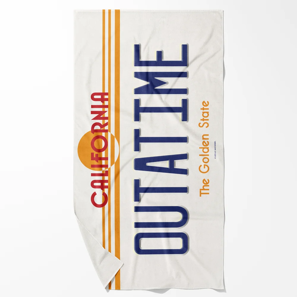 Back To The Future Outatime Beach Towel Bild 1