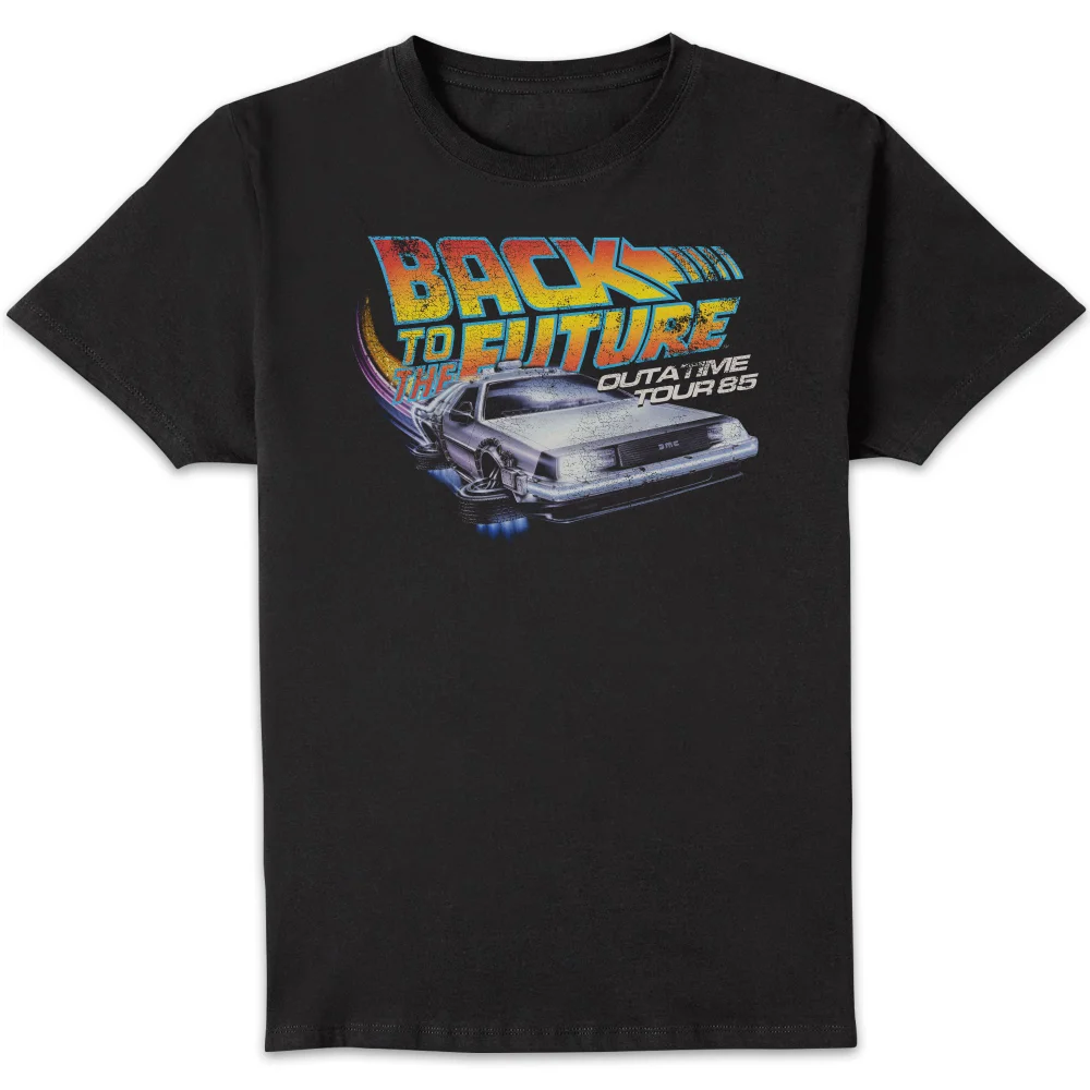 Back To The Future Outatime Tour 85 Unisex T-Shirt - Black - S Bild 1