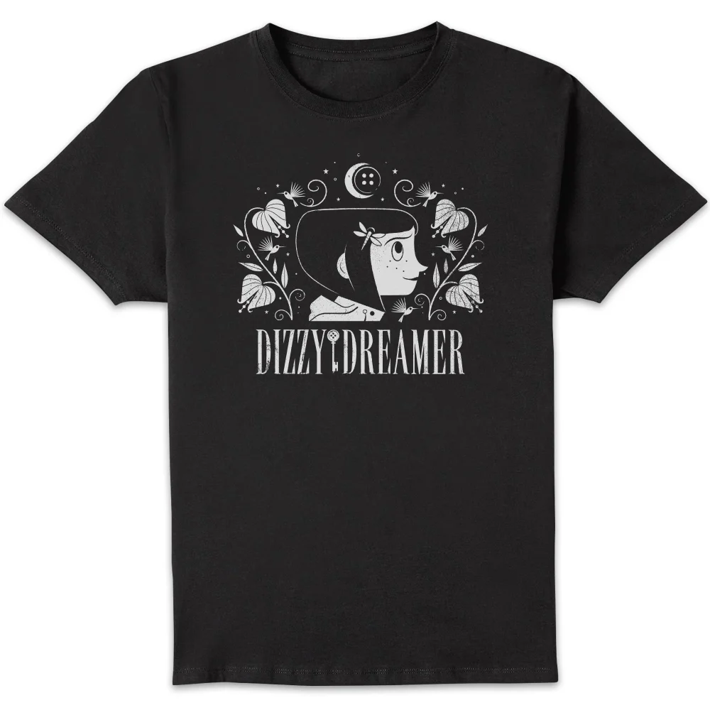 Coraline Dizzy Dreamer Unisex T-Shirt - Black - S Bild 1