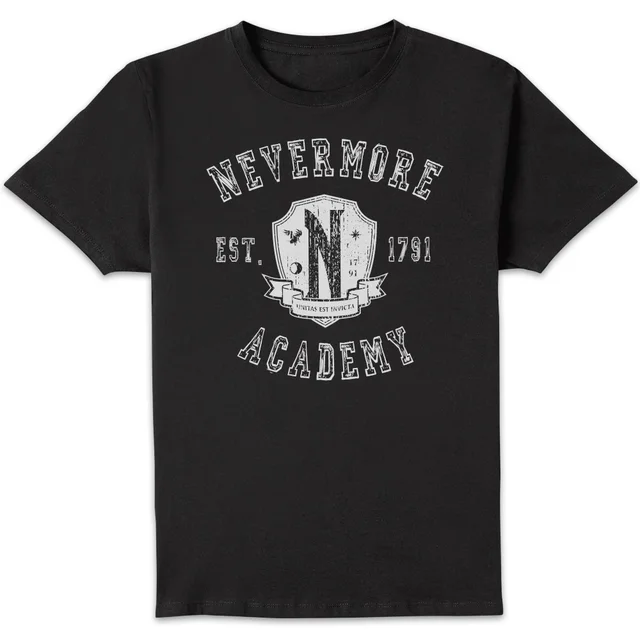 Wednesday Nevermore Academy Unisex T-Shirt - Black