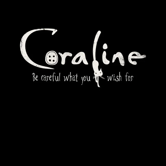 Coraline Logo Unisex T-Shirt - Black
