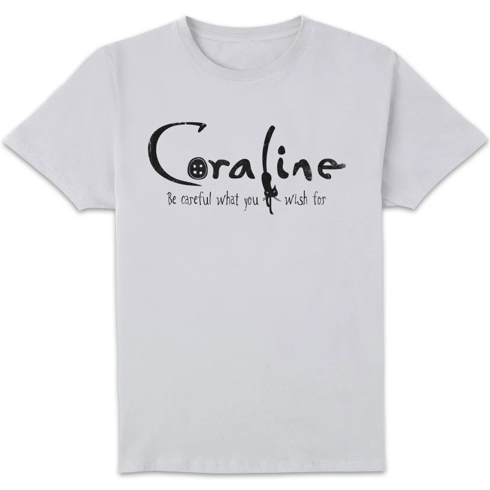 Coraline Logo Unisex T-Shirt - White - S Bild 1