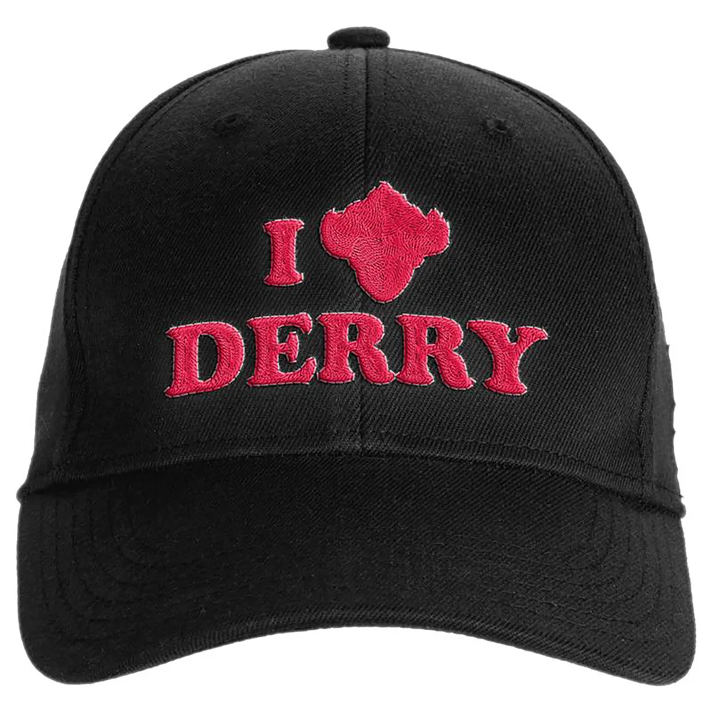 IT - Welcome To Derry I Heart Derry Embroidered Baseball Cap - Black Bild 1