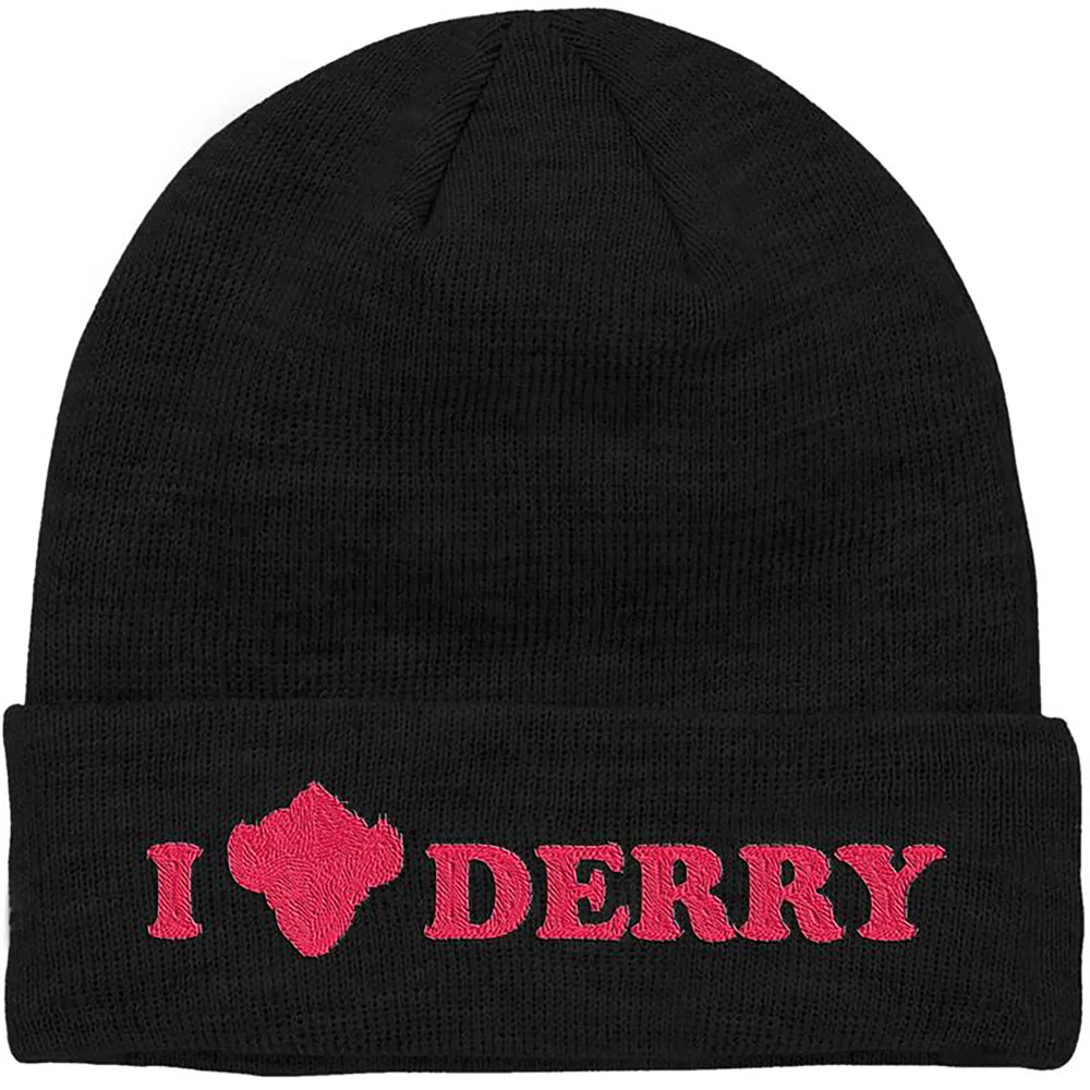 IT - Welcome To Derry I Heart Derry Embroidered Beanie - Black Bild 1