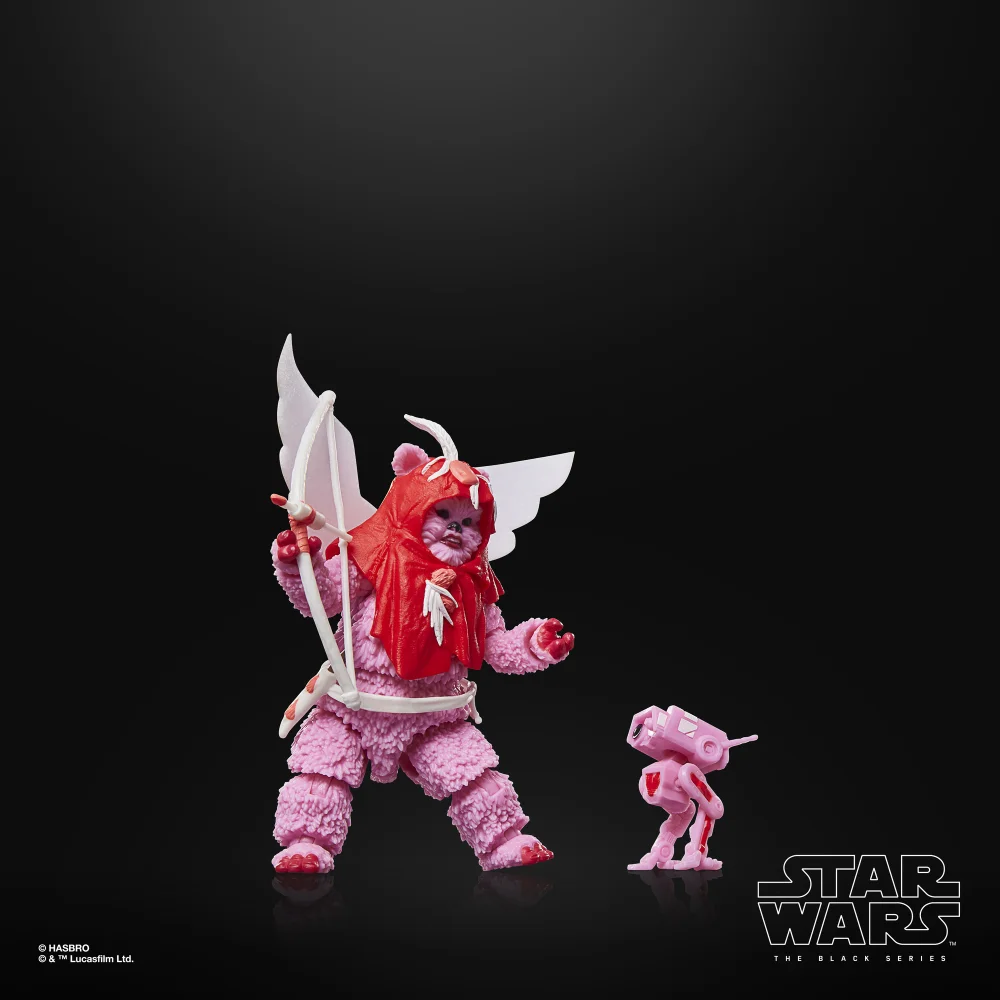 Hasbro Star Wars The Black Series Ewok (Valentine’s Day Edition) Action Figure (6”) Bild 1