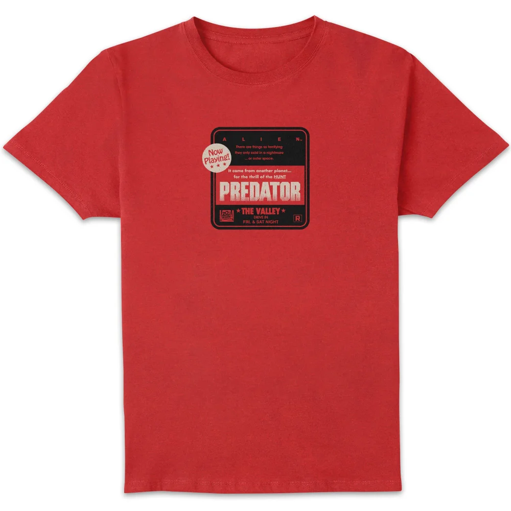 Alien Vs Predator Double Bill Unisex T-Shirt - Red - S Bild 1