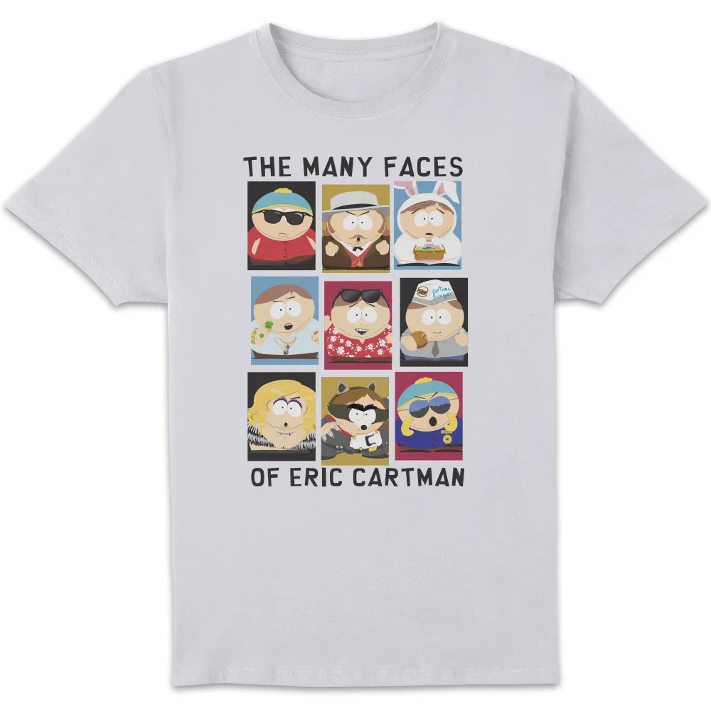 South Park The Many Faces Of Eric Cartman Unisex T-Shirt - White - S Bild 1