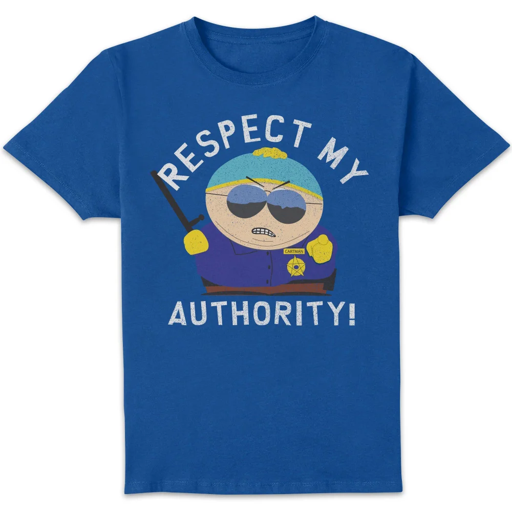 South Park Respect My Authority! Unisex T-Shirt - Blue - L Bild 1
