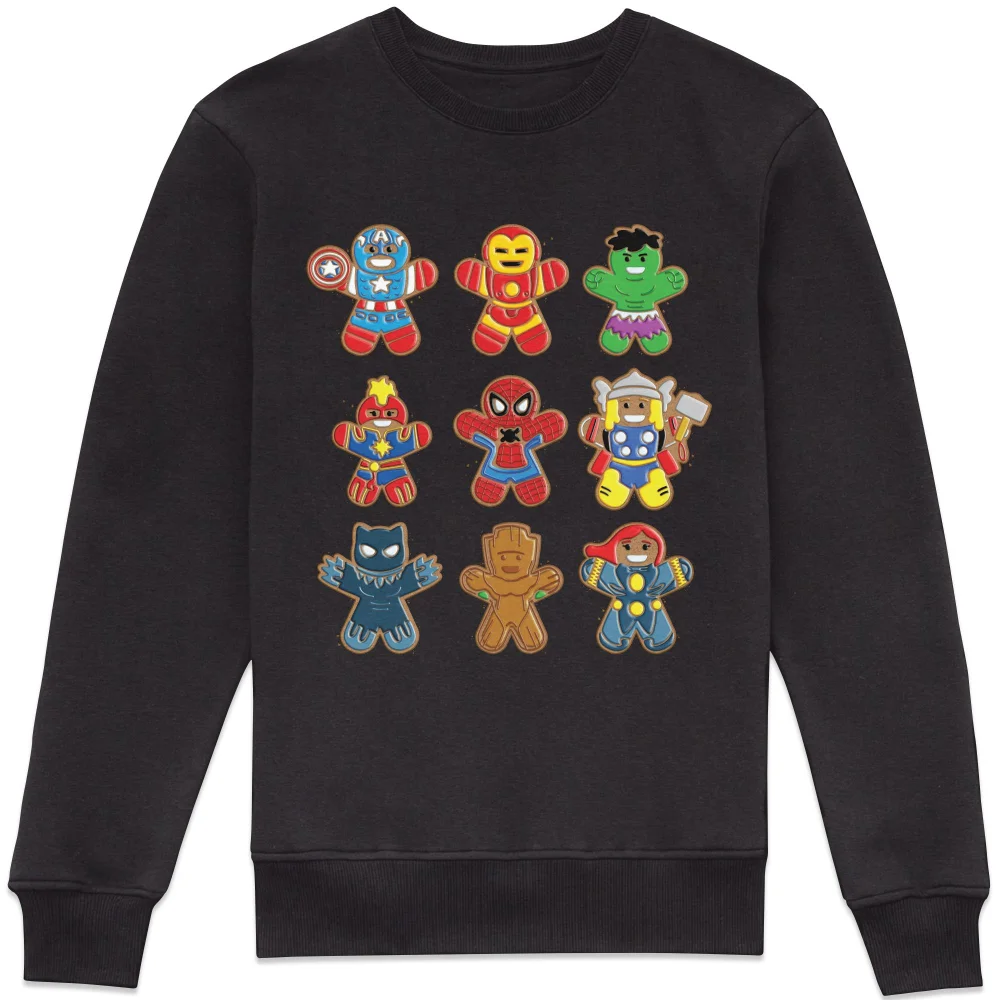 Marvel Gingerbread Christmas Jumper Sweatshirt - Black - XS Bild 1
