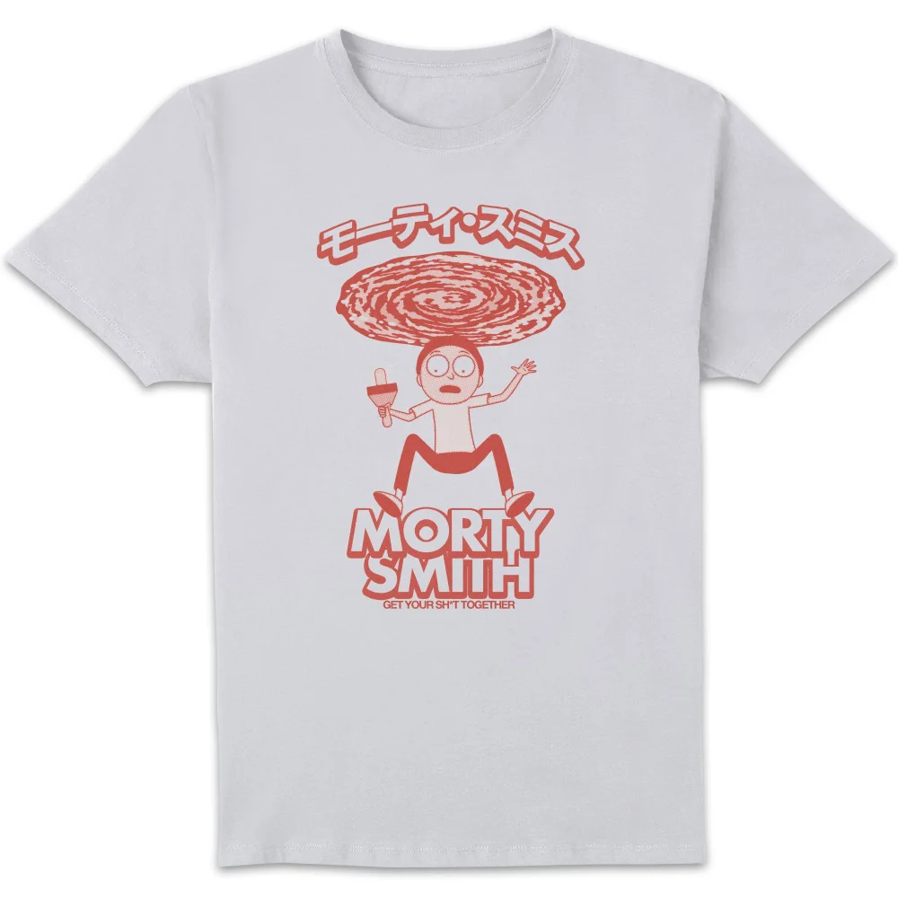 Rick and Morty Manga Morty Unisex T-Shirt - White - S Bild 1