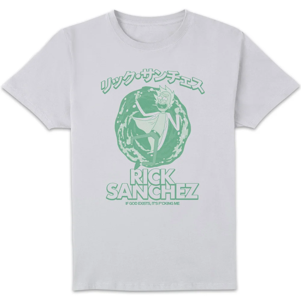 Rick and Morty Manga Rick Unisex T-Shirt - White - S Bild 1