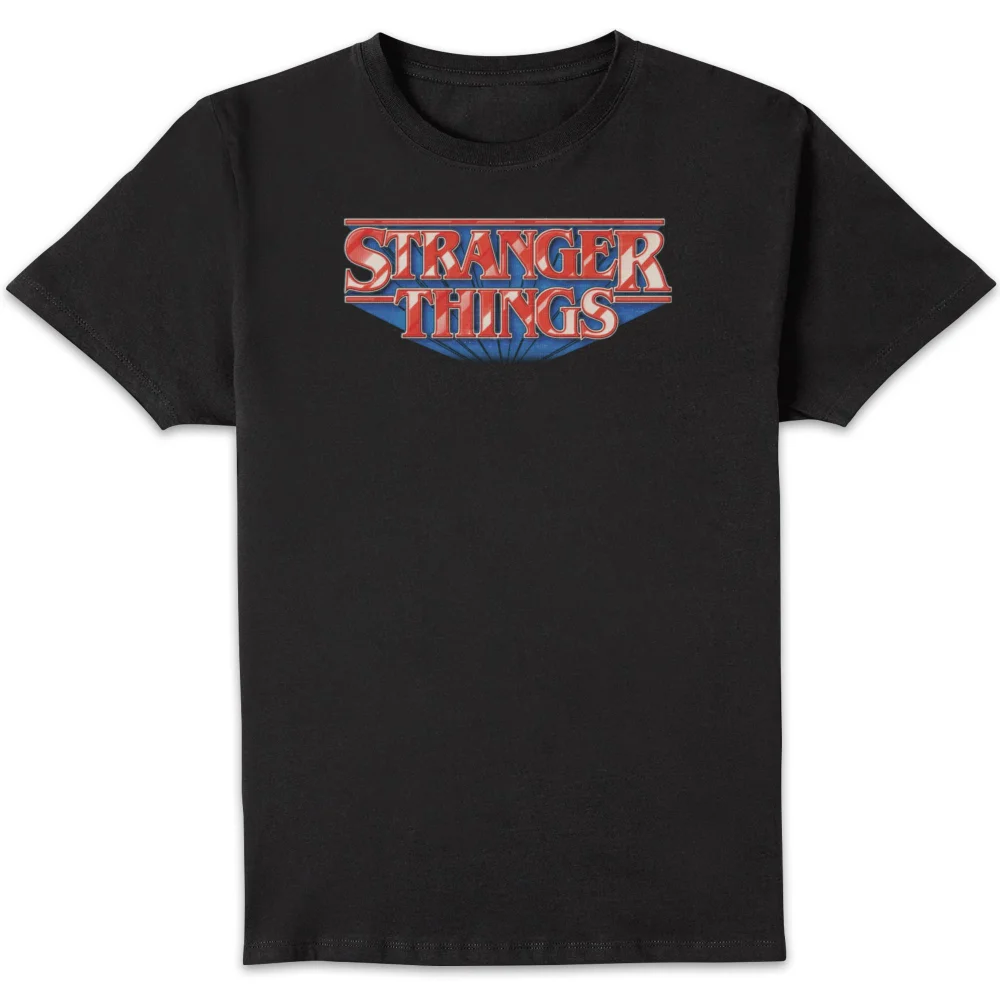 Stranger Things Retro Logo Unisex T-Shirt - Black - S Bild 1