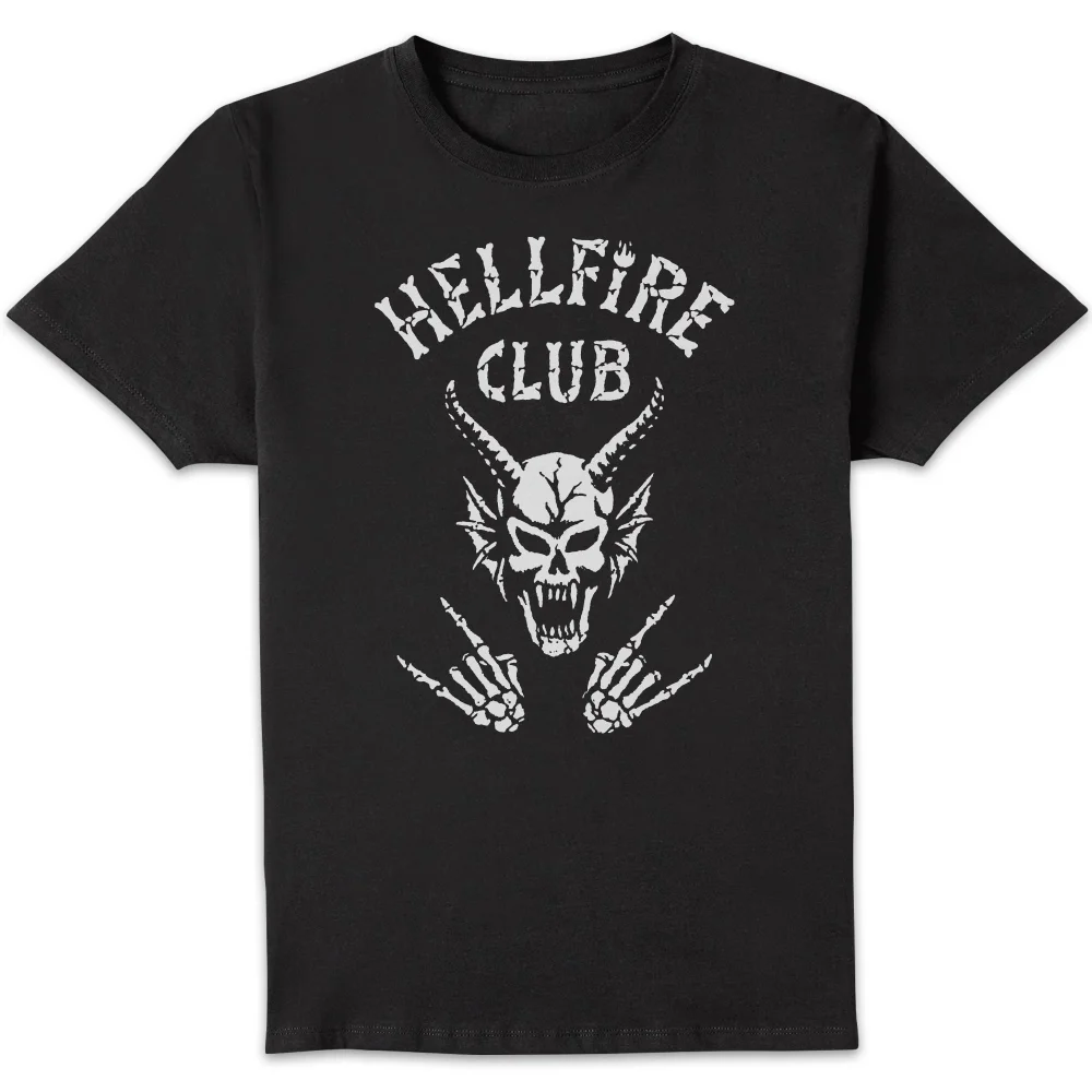 Stranger Things Hellfire Skull Unisex T-Shirt - Black - S Bild 1