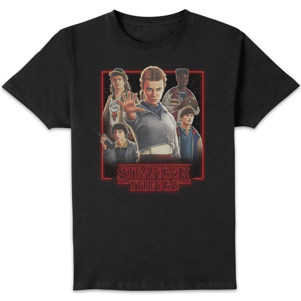Stranger Things Poster Unisex T-Shirt - Black - S Bild 1