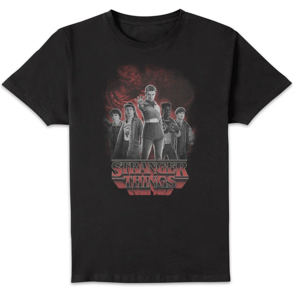 Stranger Things Lineup Unisex T-Shirt - Black - S Bild 1