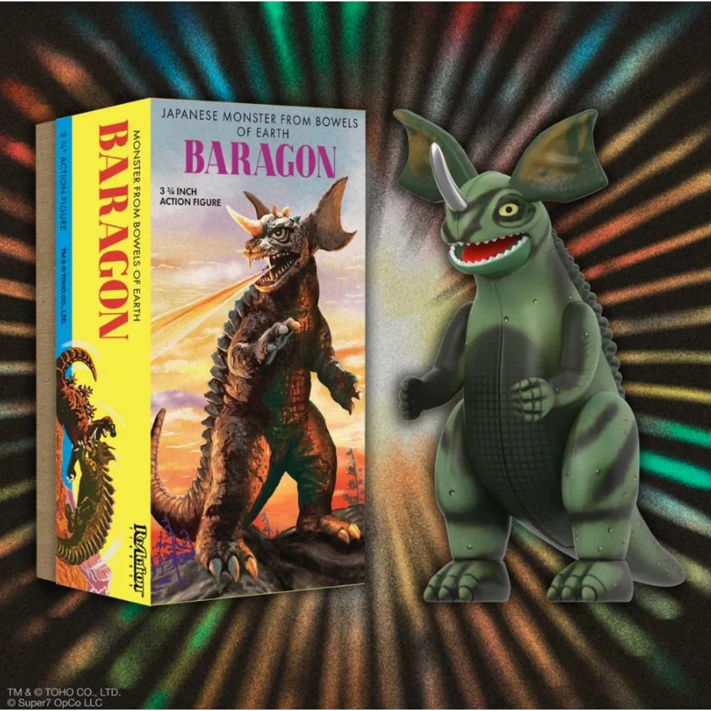 TOHO ReAction Figures Wave 01 (Retro Tin) - Baragon (Marusan Tin) Bild 1