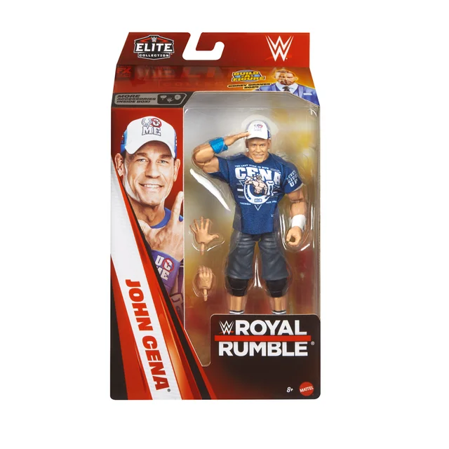 WWE Elite Collection Premium Live Event Royal Rumble John Cena Action Figure Set (6")
